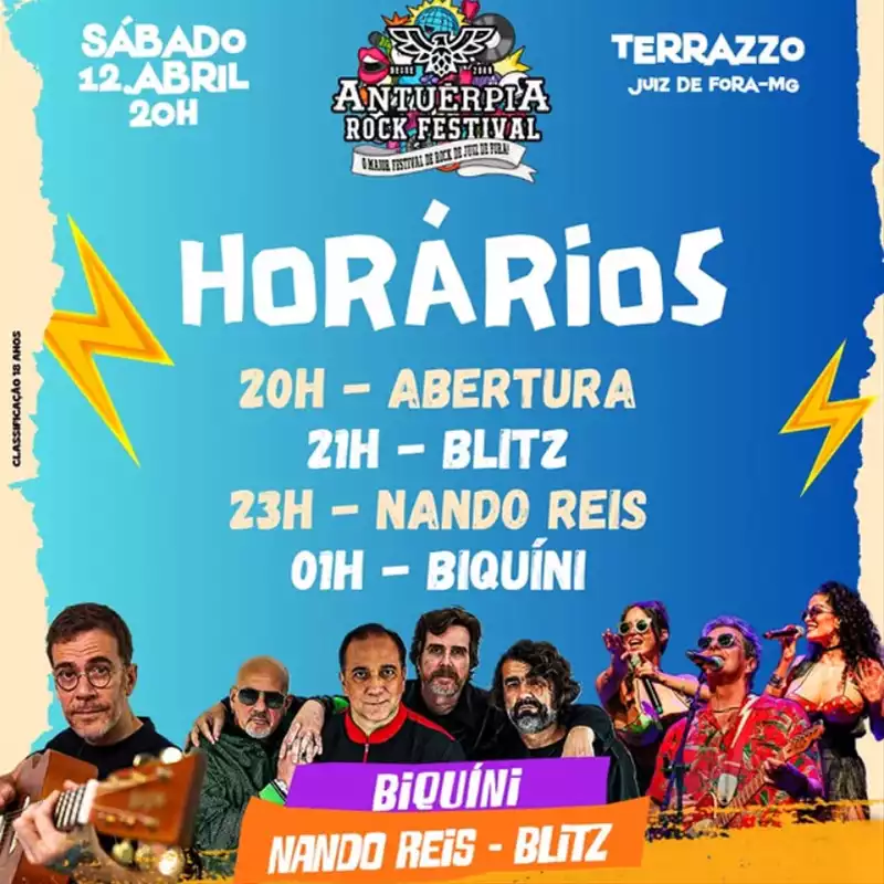 horários Antuérpia Rock Festival